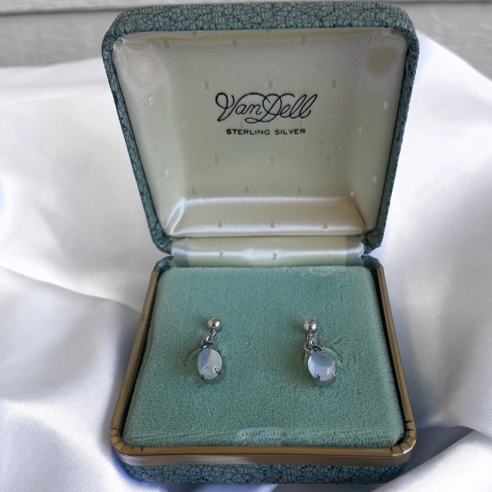 Sterling Sliver Van Dell Vintage Estate Earrings